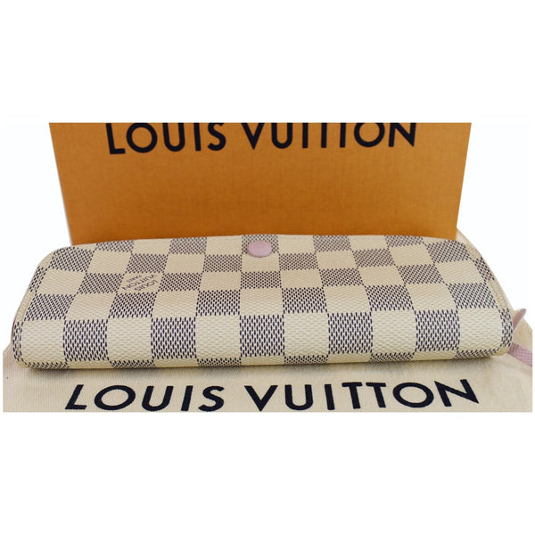 LOUIS VUITTON Emilie Damier Azur Wallet White