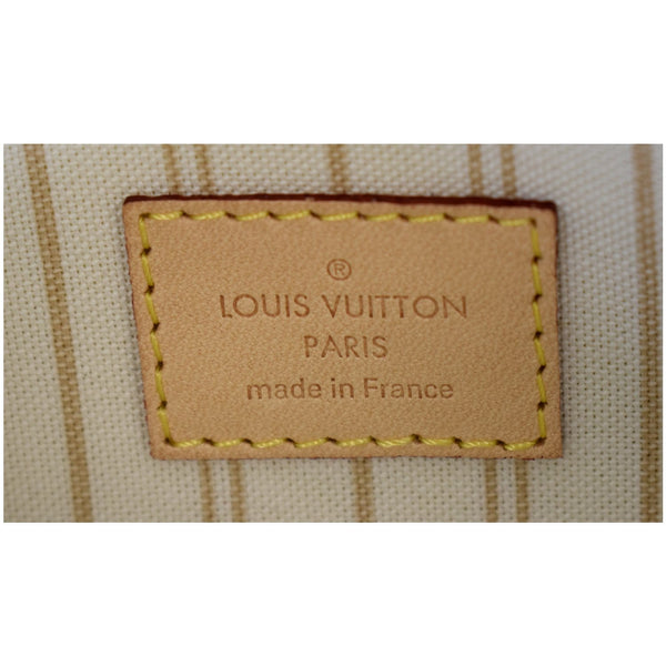 LOUIS VUITTON Pochette Wristlet Pouch Damier Azur Neverfull MM White