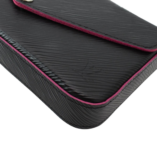 LOUIS VUITTON Felicie Pochette Epi Crossbody Bag Black