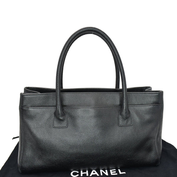 CHANEL Reissue Cerf Executive East West Leather Tote Bag Black