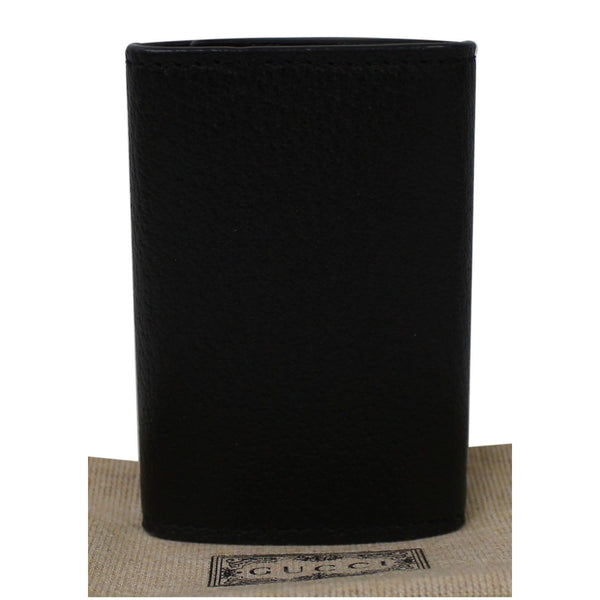Gucci Animalier Bee Leather Key Case Black - backside | Shop at DDH