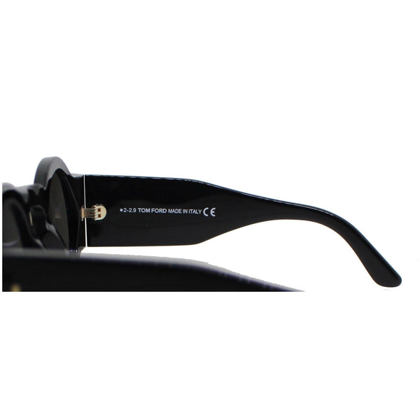 Tom Ford FT0603 01A 47 Tatiana Shiny Black Sunglasses Smoke Lens