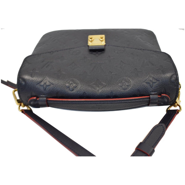 LOUIS VUITTON Metis Pochette Empreinte Leather Crossbody Bag Blue