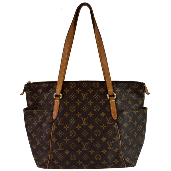 LOUIS VUITTON Totally MM Monogram Canvas Shoulder Bag Brown