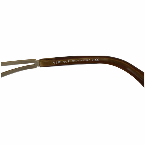 VERSACE Cat Eye VE4295 Plastic Transparent Metal Sunglasses Brown