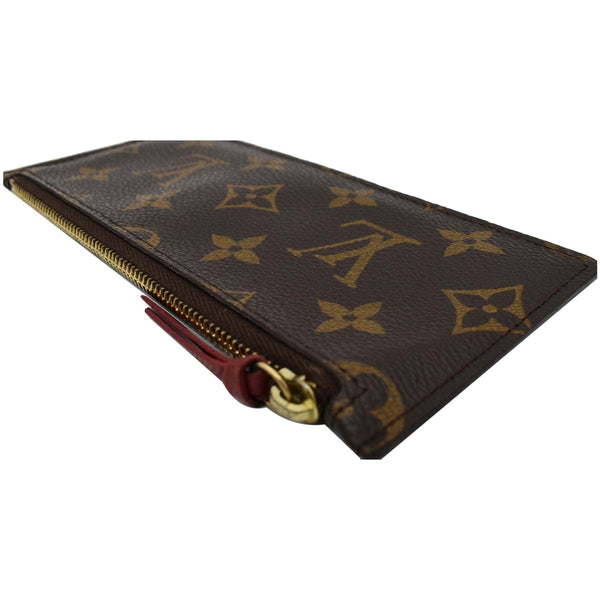 LOUIS VUITTON Felicie Zippered Monogram Canvas Insert Pouch Brown
