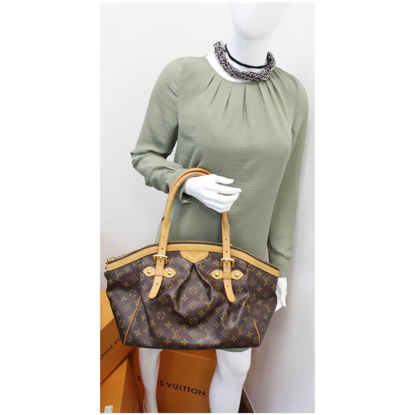 LOUIS VUITTON Tivoli GM Monogram Canvas Shoulder Bag Brown