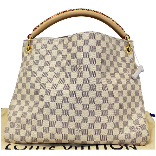 LOUIS VUITTON Artsy MM Damier Azur Shoulder Bag White-US