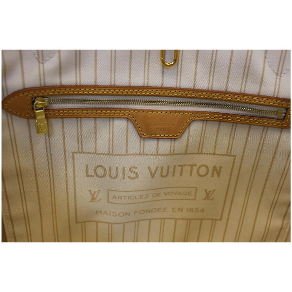 LOUIS VUITTON Neverfull MM Damier Azur Tote Shoulder Bag-US