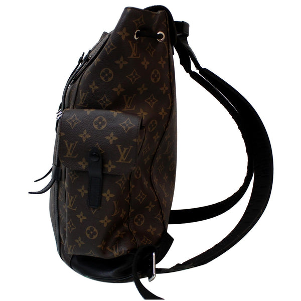 soft straps LV Christopher PM Monogram Macassar bag