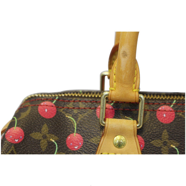 LOUIS VUITTON Cerises Speedy 25 Monogram Canvas Satchel Bag-US