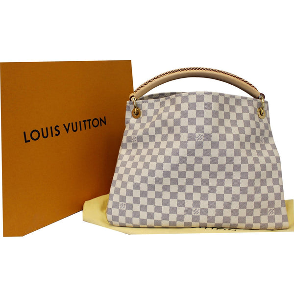 LOUIS VUITTON Artsy MM Damier Azur Shoulder Bag Brown-US