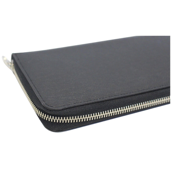 Louis Vuitton Zippy Wallet Organizer Taiga Leather Black - side view