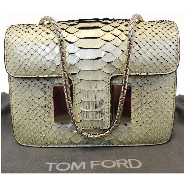 Tom Ford Shoulder Bag Sienna Python - authentic to use