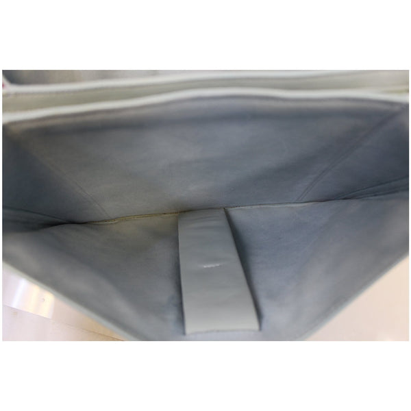 CELINE Knotted Leather Clutch Powder Blue-US