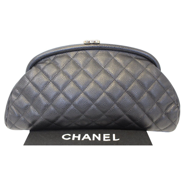 CHANEL Timeless Caviar Quilted Leather Clutch Black-US