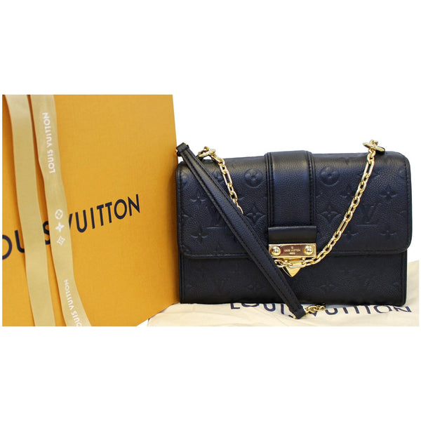 LOUIS VUITTON Saint Sulpice PM Empreinte Leather Crossbody Bag Noir