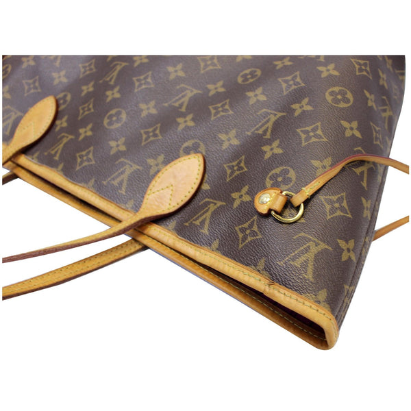 LOUIS VUITTON Neverfull MM Monogram Canvas Tote Shoulder Bag Brown