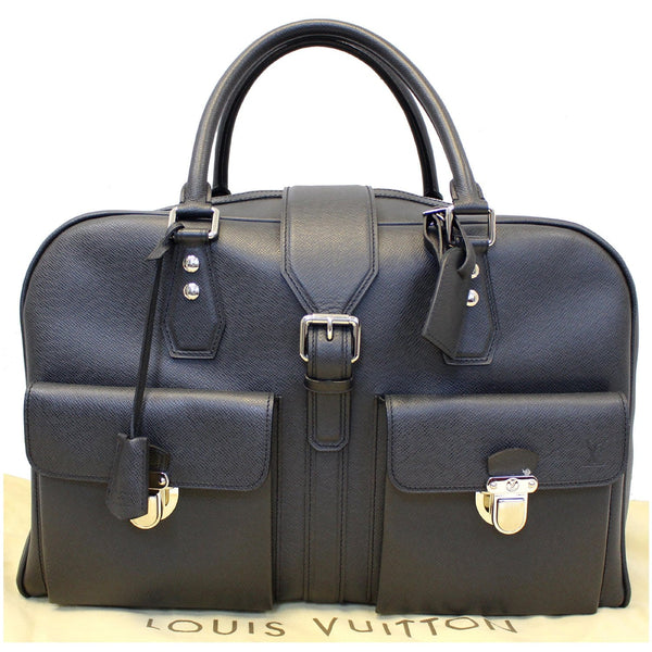 LOUIS VUITTON Ivan Taiga Leather Carry On Travel Bag Ardoise