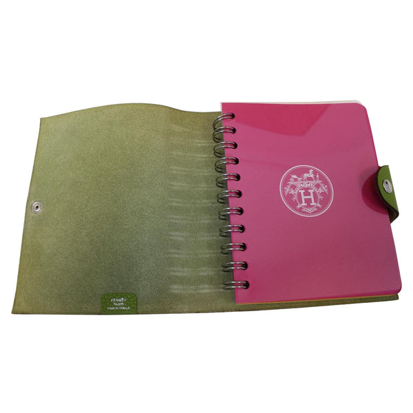 Hermes Book Ulysse PM Agenda Address Green - inside view