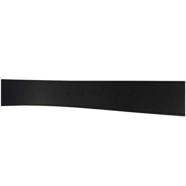 GUCCI Double G Buckle Leather Belt Black Size 41-US