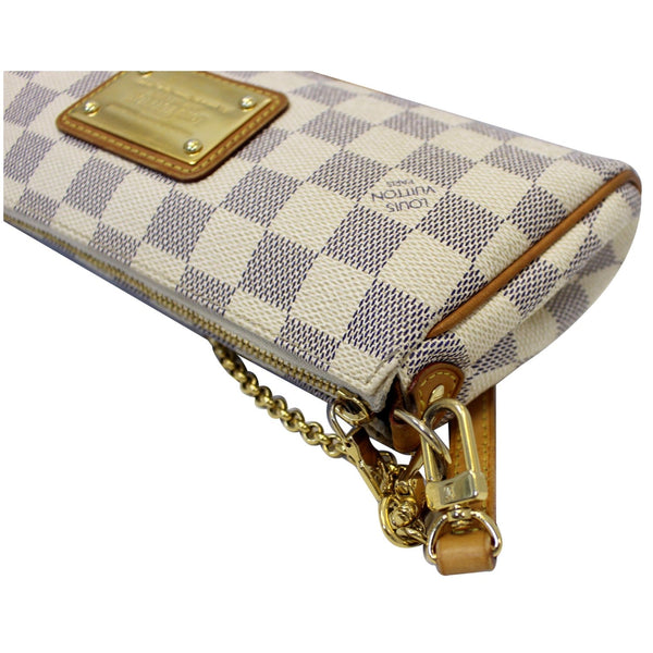 Louis Vuitton Eva Pochette Damier Azur Clutch white
