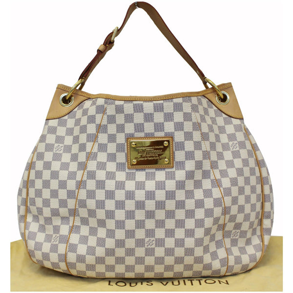 LOUIS VUITTON Galliera GM Damier Azur Shoulder Bag White