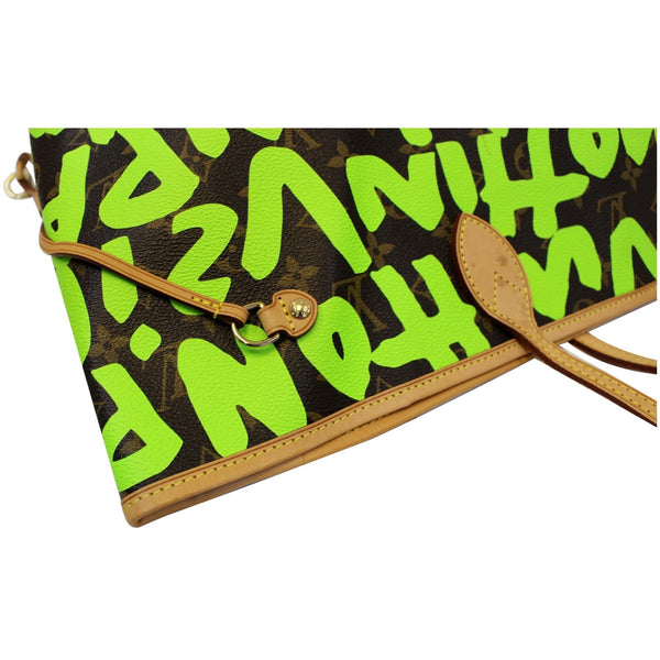 LOUIS VUITTON Neverfull GM Monogram Graffiti Shoulder Bag Lime Green-US