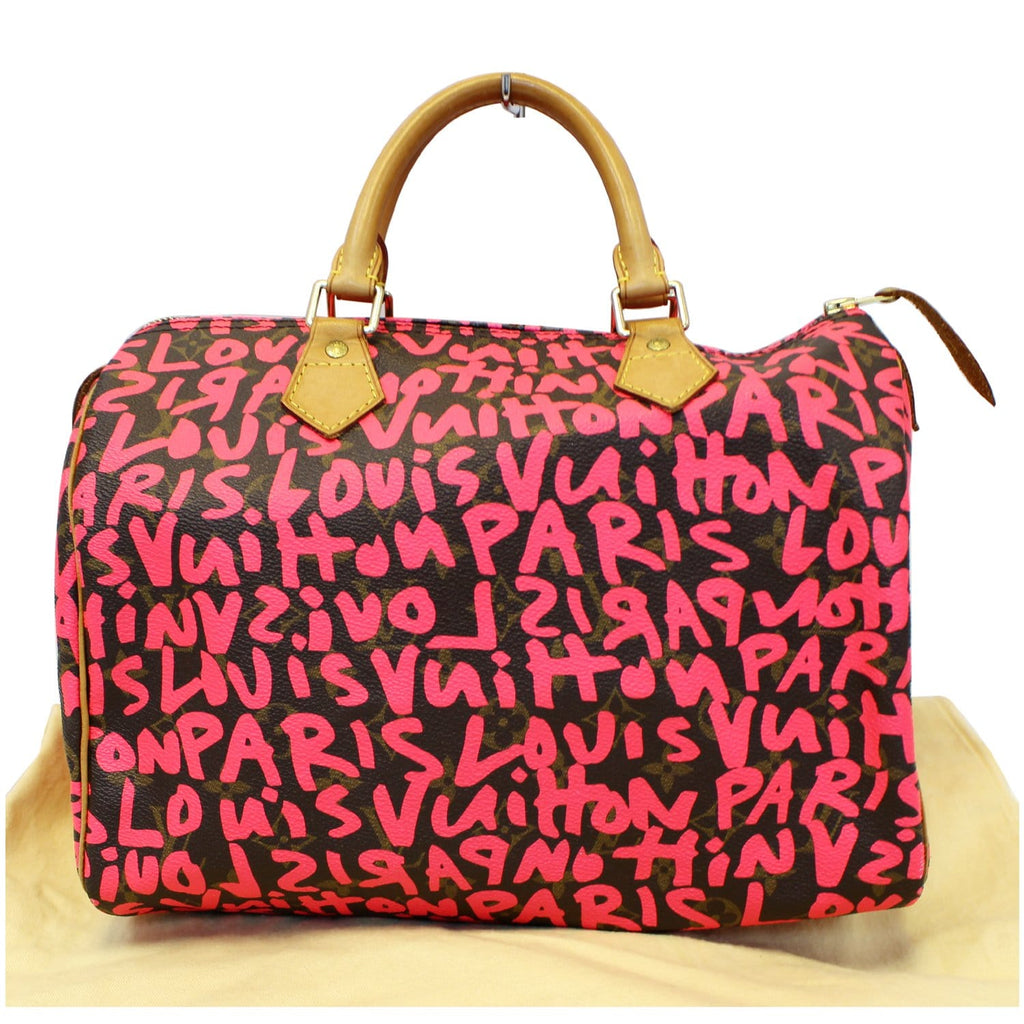 Louis-Vuitton-Monogram-Graffiti-Speedy-30-Boston-Bag-M92195