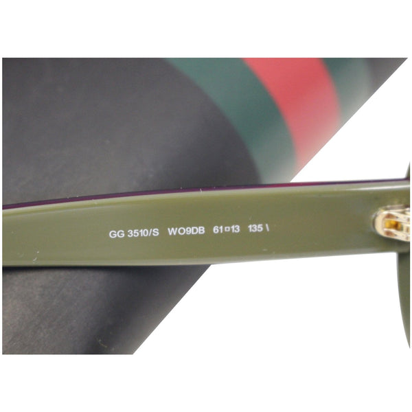 GUCCI Cat Eye Sunglasses 3510S Purple/Black