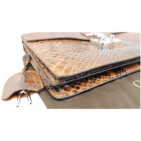 Gucci Lady Lock Python Small Top Leather Handle Handbag - 15% off