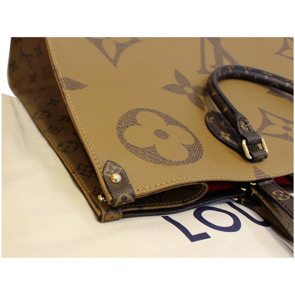 LOUIS VUITTON Onthego Reverse Monogram Giant Canvas Shoulder Bag Brown