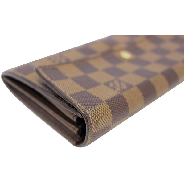 LOUIS VUITTON Sarah Damier Ebene Wallet Brown