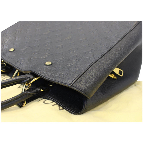 LOUIS VUITTON Montaigne GM Empreinte Leather Shoulder Bag Black-US