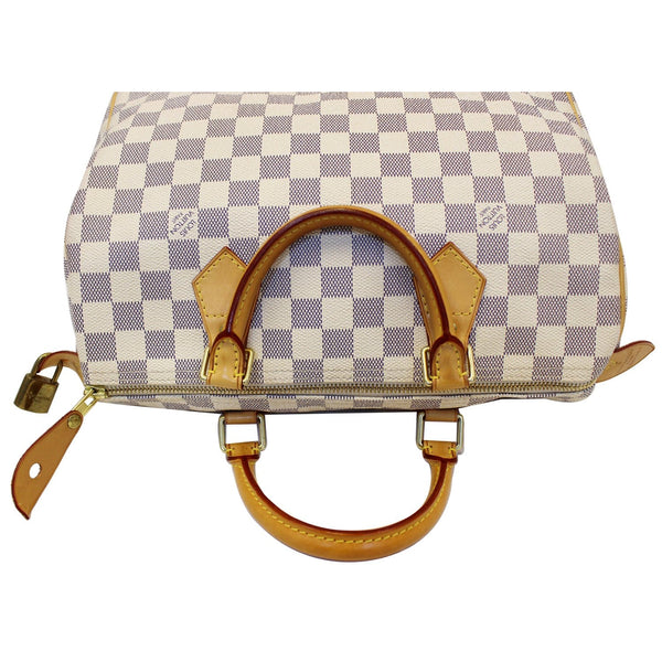 LOUIS VUITTON Speedy 30 Damier Azur Satchel Handbag-US