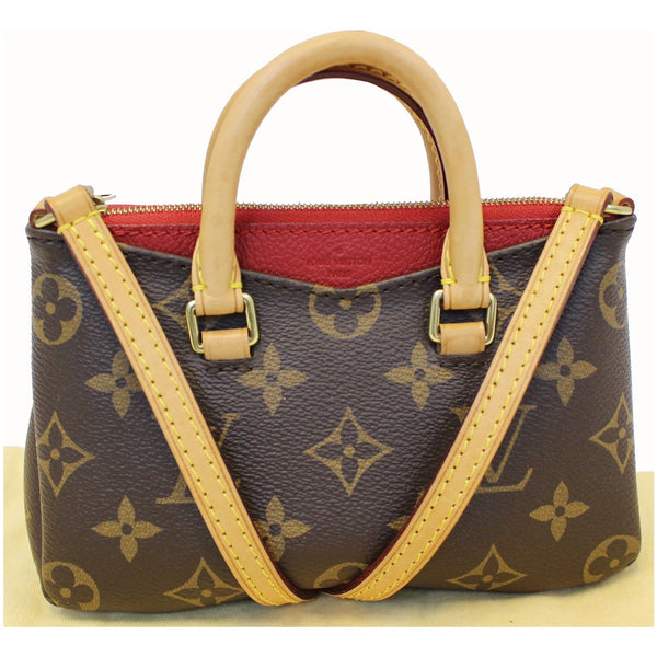 Full Look Lv Nano Pallas Monogram Canvas Shoulder Bag