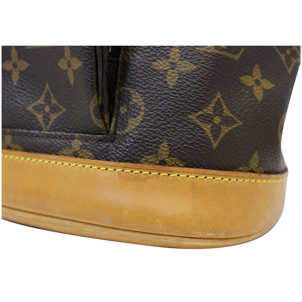 LOUIS VUITTON Montsouris MM Monogram Canvas Backpack Bag Brown