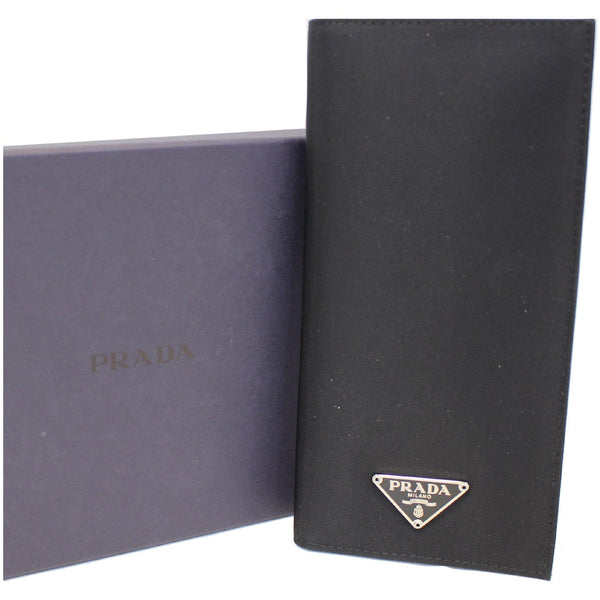 PRADA Nylon Bifold Long Wallet Black-US
