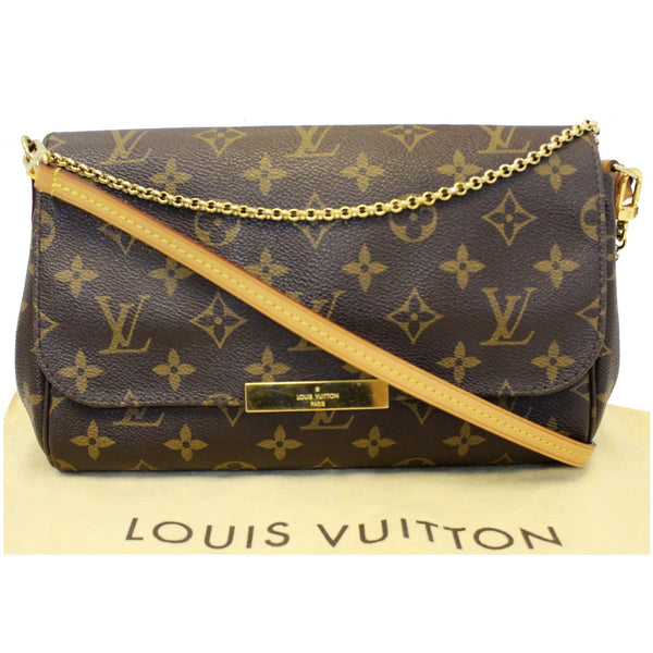 LOUIS VUITTON Favorite MM Monogram Canvas Crossbody Bag Brown