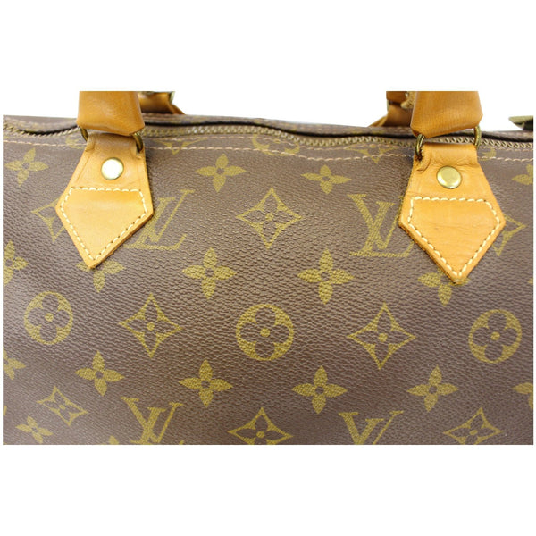 Louis Vuitton Speedy 30 Vintage French Company Satchel Handbag-US