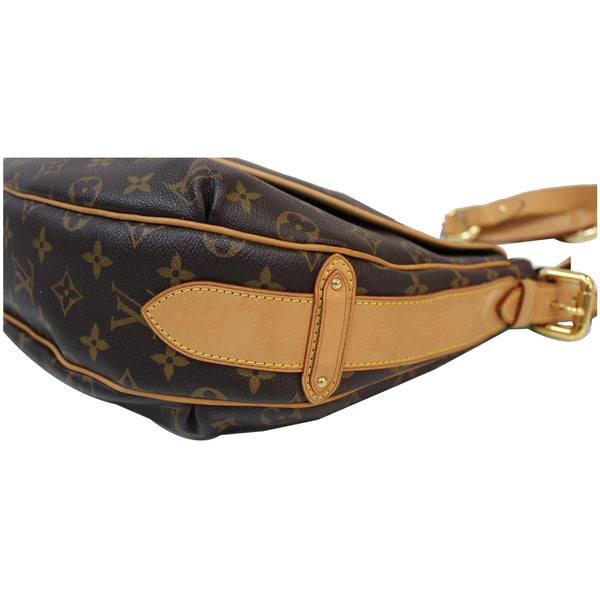 side view Lv Tulum GM Monogram Canvas handbag