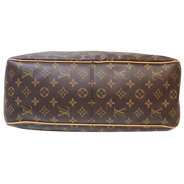 bottom view Louis Vuitton Delightful MM Monogram Canvas Bag Brown