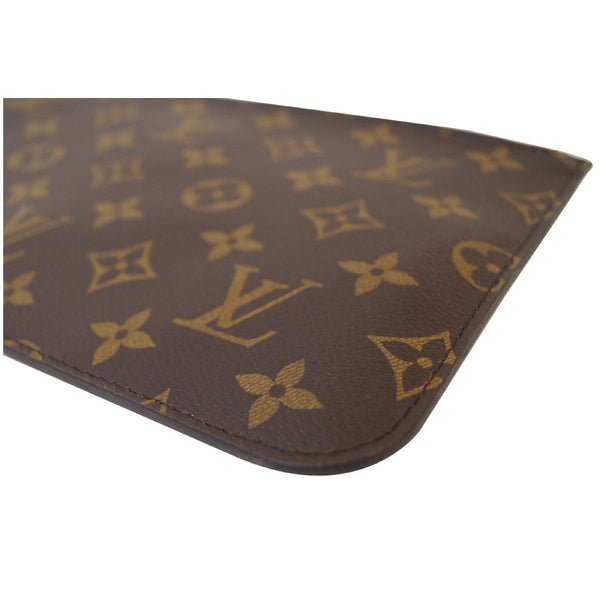 LOUIS VUITTON Pochette Wristlet Pouch Monogram Canvas Neverfull GM Brown