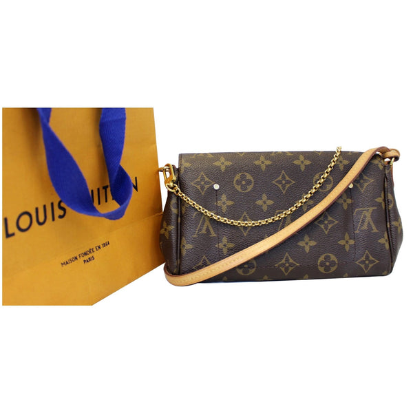 LOUIS VUITTON Favorite PM Monogram Canvas Crossbody Bag Brown-US
