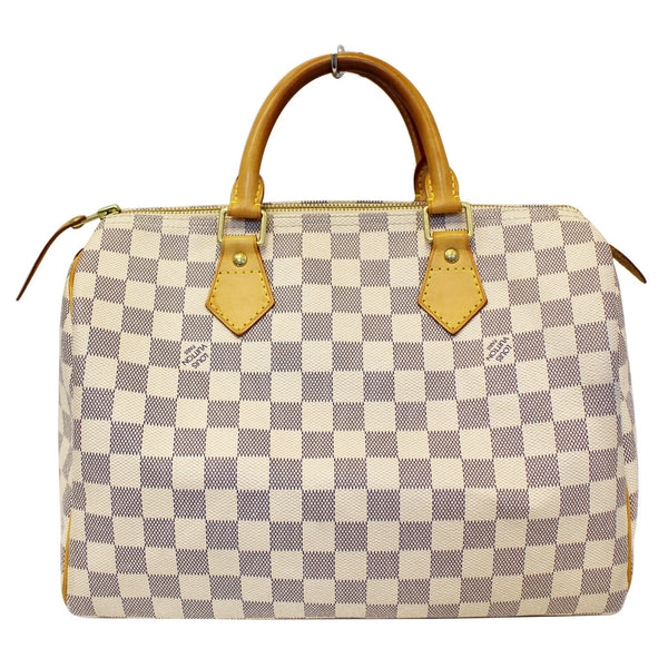 LOUIS VUITTON Damier Azur Speedy 30 Satchel Handbag-US