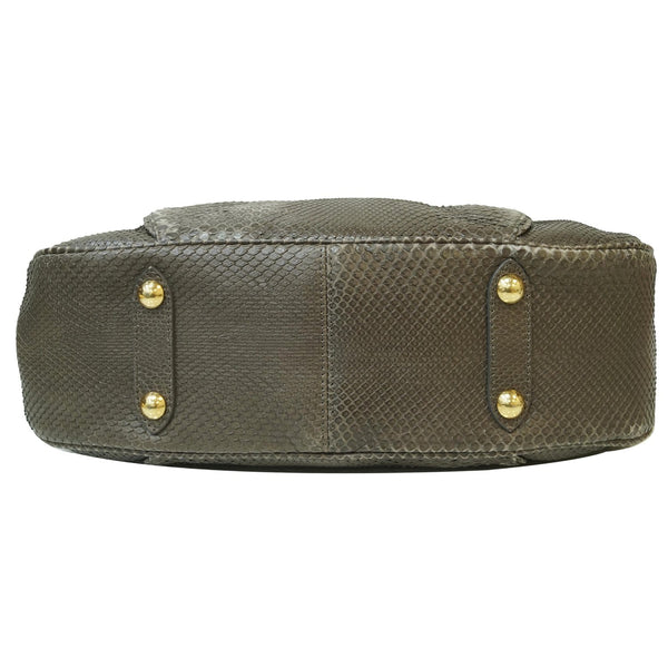 LV Galliera PM Gris Matte Python bottom metallic pins