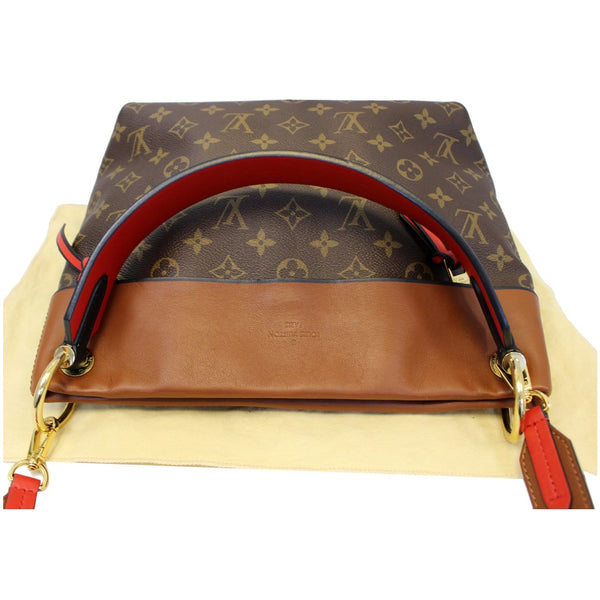 LOUIS VUITTON Tuileries Besace Monogram Canvas Shoulder Bag Caramel