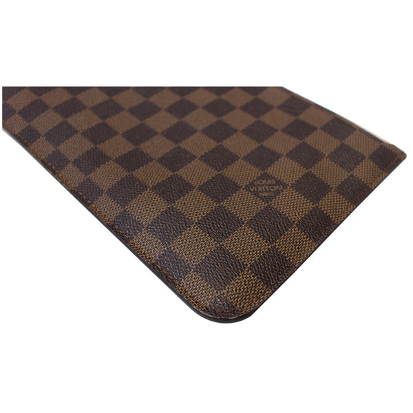 LOUIS VUITTON Pochette Wristlet Pouch Damier Ebene Neverfull MM/GM Brown