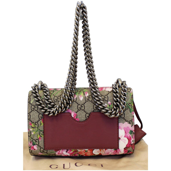 GUCCI Small Padlock GG Supreme Monogram Blooms Print Shoulder Bag