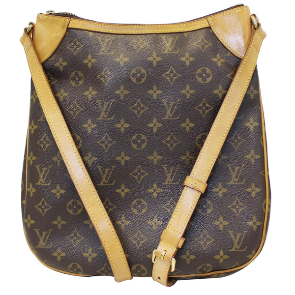 LOUIS VUITTON Odeon MM Monogram Canvas Shoulder Bag Brown